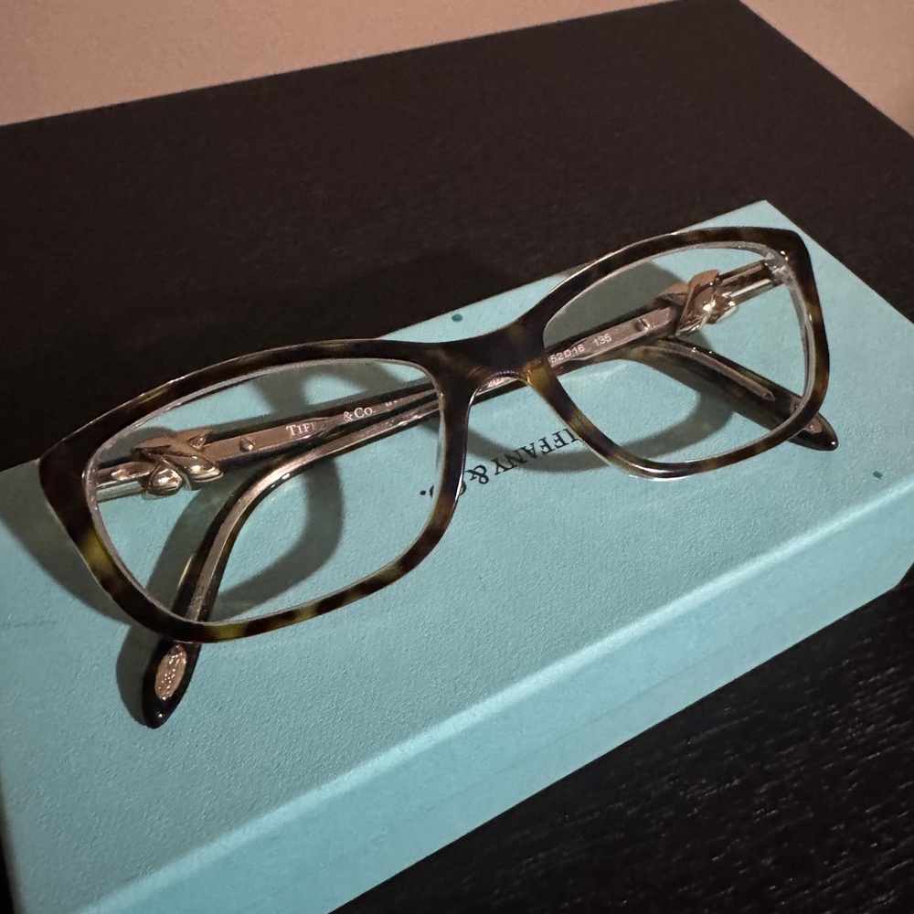Tiffany & Co Reading Glasses Havana/Transparent Tortoise Shell Frames